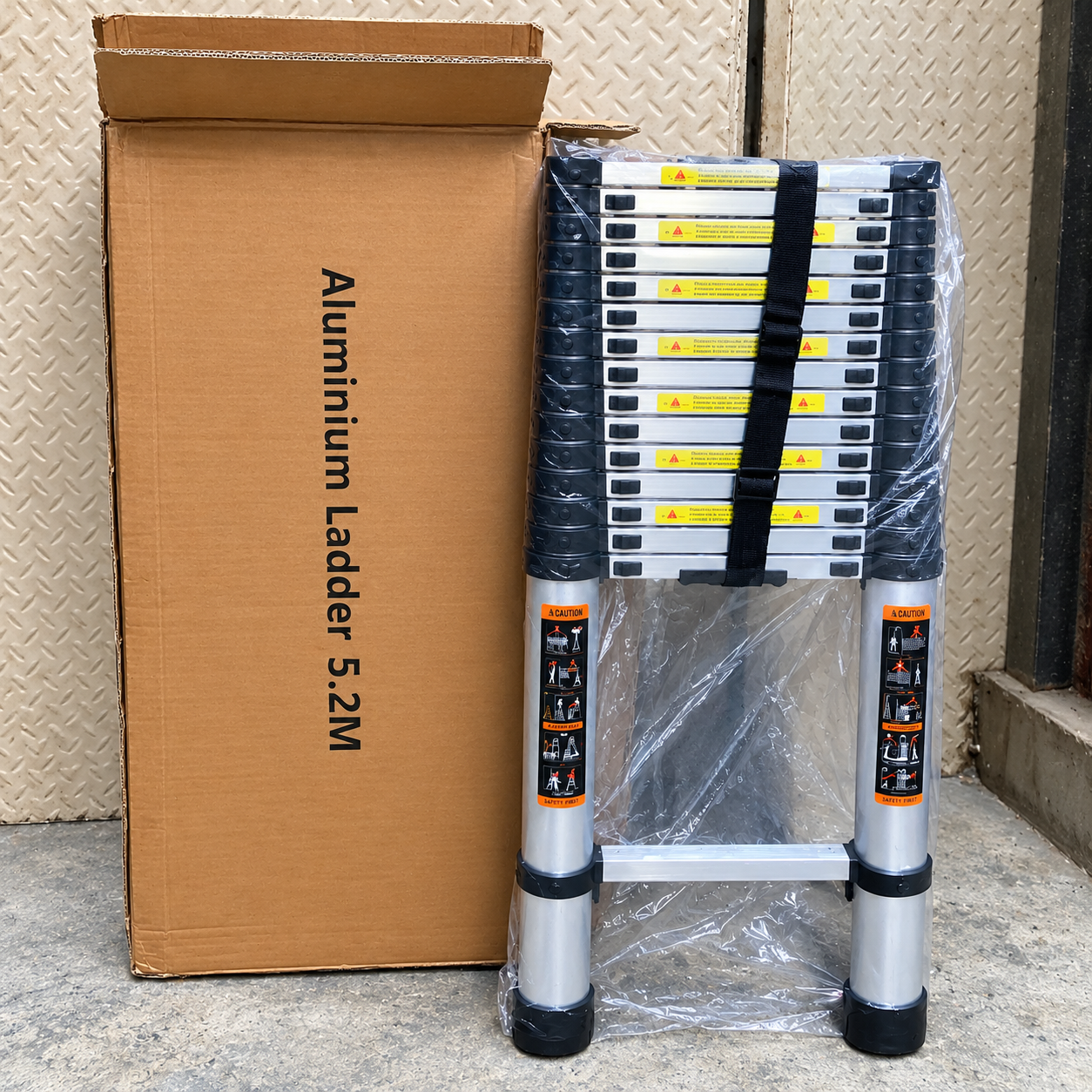 Packaged Aluminum Telescopic Ladder